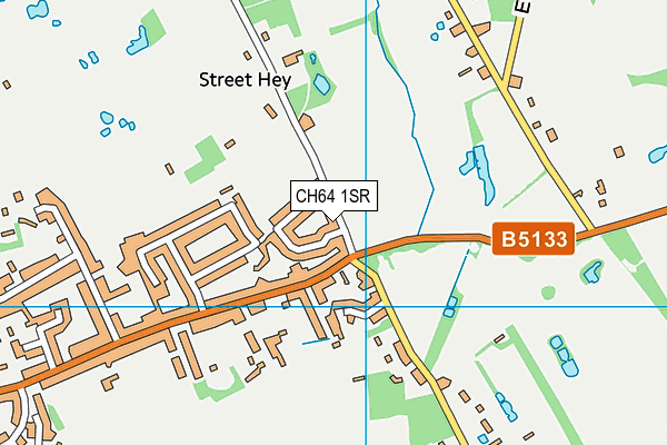 CH64 1SR map - OS VectorMap District (Ordnance Survey)