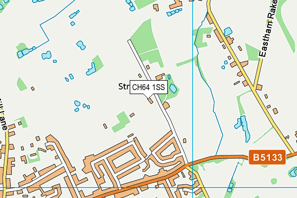 CH64 1SS map - OS VectorMap District (Ordnance Survey)