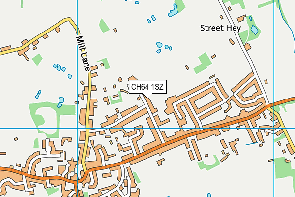 CH64 1SZ map - OS VectorMap District (Ordnance Survey)