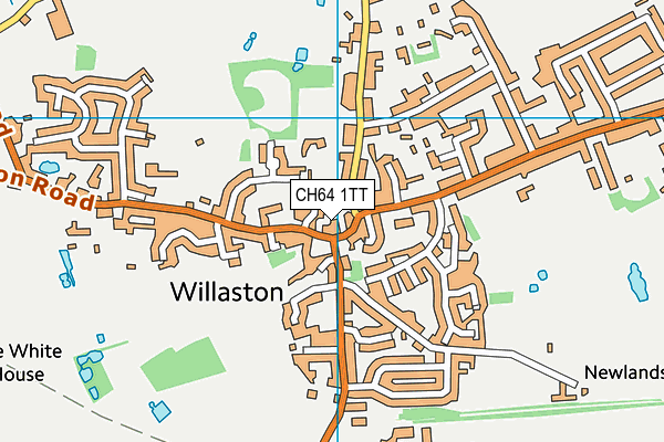 CH64 1TT map - OS VectorMap District (Ordnance Survey)