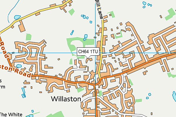 CH64 1TU map - OS VectorMap District (Ordnance Survey)