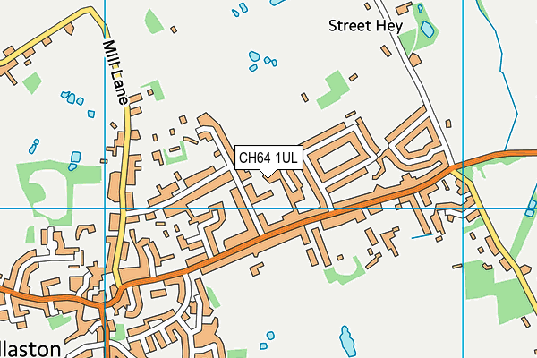 CH64 1UL map - OS VectorMap District (Ordnance Survey)