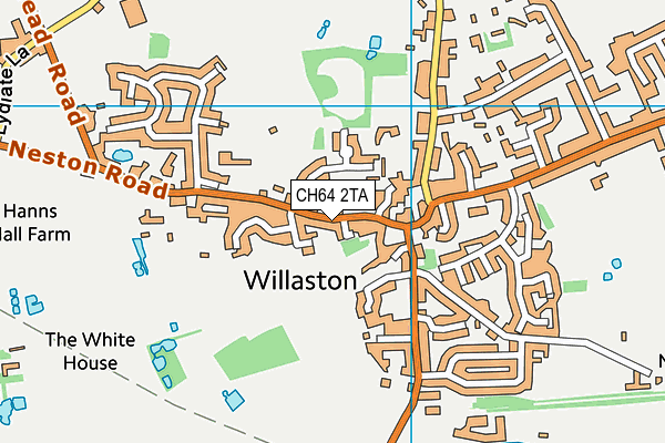 CH64 2TA map - OS VectorMap District (Ordnance Survey)