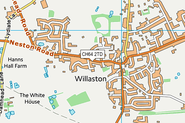CH64 2TD map - OS VectorMap District (Ordnance Survey)