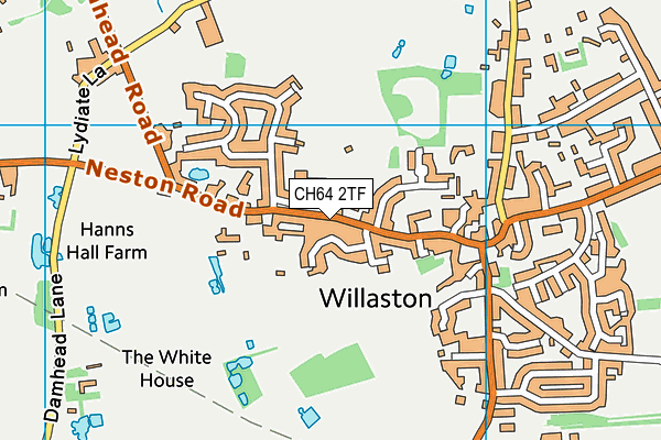 CH64 2TF map - OS VectorMap District (Ordnance Survey)