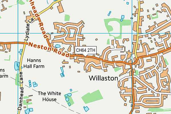 CH64 2TH map - OS VectorMap District (Ordnance Survey)