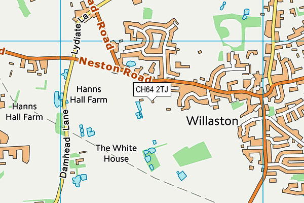 CH64 2TJ map - OS VectorMap District (Ordnance Survey)