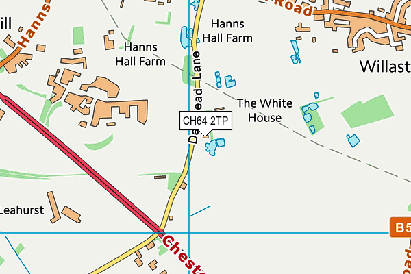 CH64 2TP map - OS VectorMap District (Ordnance Survey)