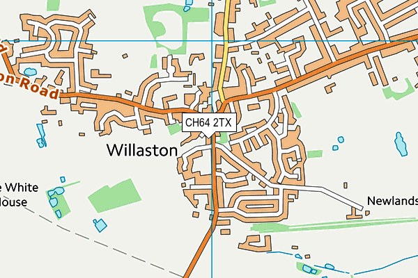 CH64 2TX map - OS VectorMap District (Ordnance Survey)