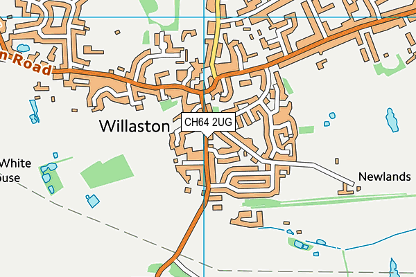 CH64 2UG map - OS VectorMap District (Ordnance Survey)