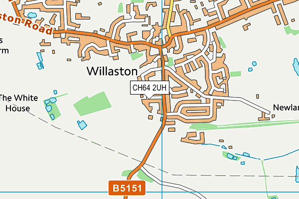 CH64 2UH map - OS VectorMap District (Ordnance Survey)