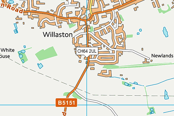 CH64 2UL map - OS VectorMap District (Ordnance Survey)