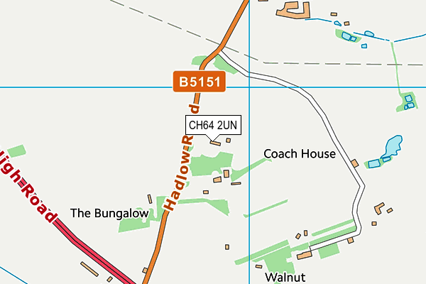 CH64 2UN map - OS VectorMap District (Ordnance Survey)