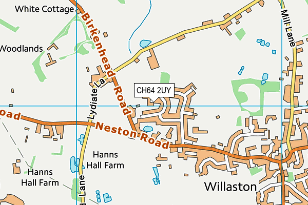 CH64 2UY map - OS VectorMap District (Ordnance Survey)