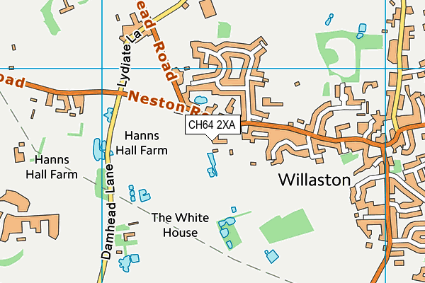 CH64 2XA map - OS VectorMap District (Ordnance Survey)