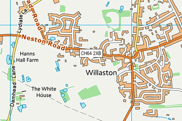 CH64 2XB map - OS VectorMap District (Ordnance Survey)