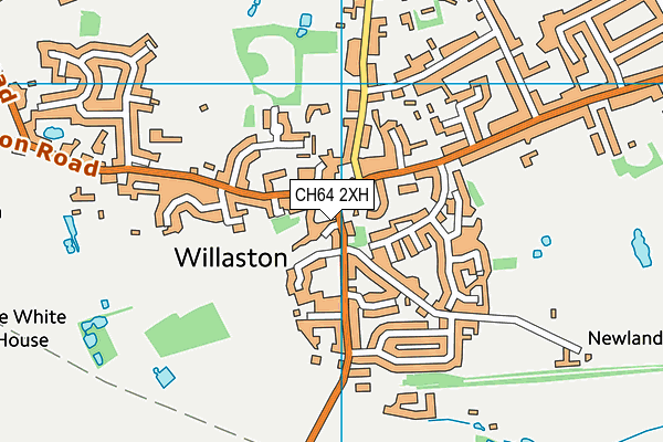 CH64 2XH map - OS VectorMap District (Ordnance Survey)