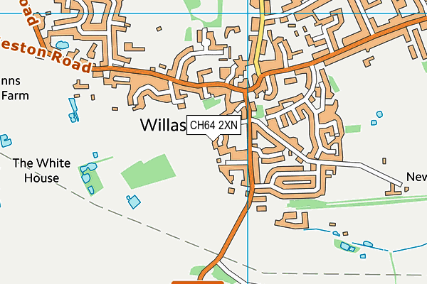 CH64 2XN map - OS VectorMap District (Ordnance Survey)