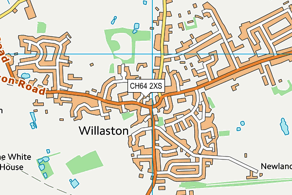 CH64 2XS map - OS VectorMap District (Ordnance Survey)