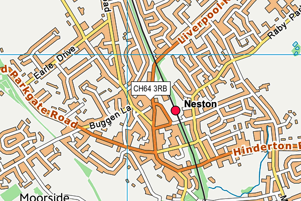 CH64 3RB map - OS VectorMap District (Ordnance Survey)