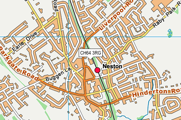 CH64 3RG map - OS VectorMap District (Ordnance Survey)