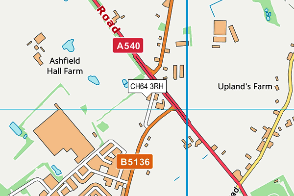 CH64 3RH map - OS VectorMap District (Ordnance Survey)