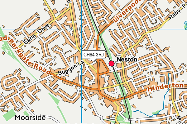 CH64 3RJ map - OS VectorMap District (Ordnance Survey)