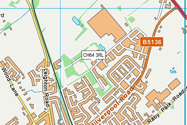 CH64 3RL map - OS VectorMap District (Ordnance Survey)