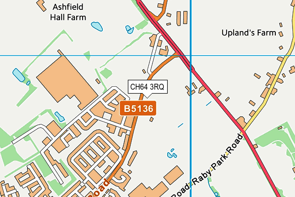 CH64 3RQ map - OS VectorMap District (Ordnance Survey)