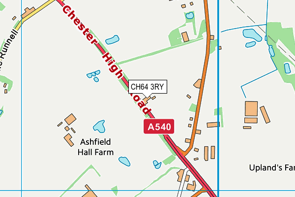 CH64 3RY map - OS VectorMap District (Ordnance Survey)