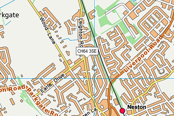 CH64 3SE map - OS VectorMap District (Ordnance Survey)