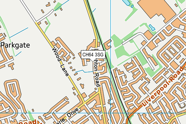 CH64 3SG map - OS VectorMap District (Ordnance Survey)