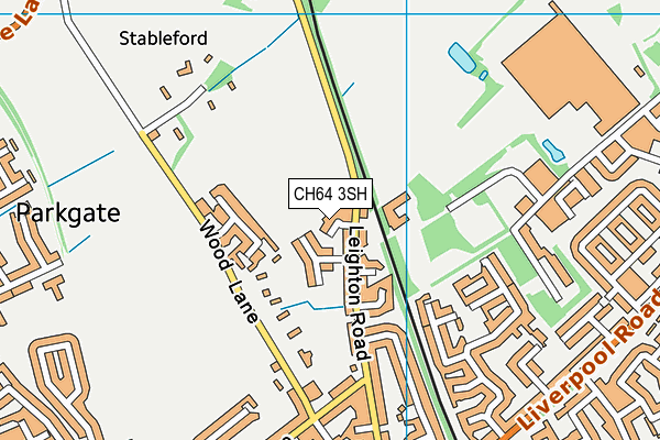 CH64 3SH map - OS VectorMap District (Ordnance Survey)