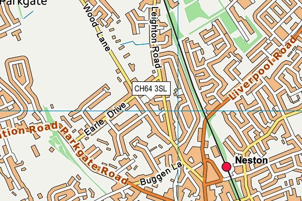 CH64 3SL map - OS VectorMap District (Ordnance Survey)