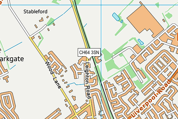 CH64 3SN map - OS VectorMap District (Ordnance Survey)