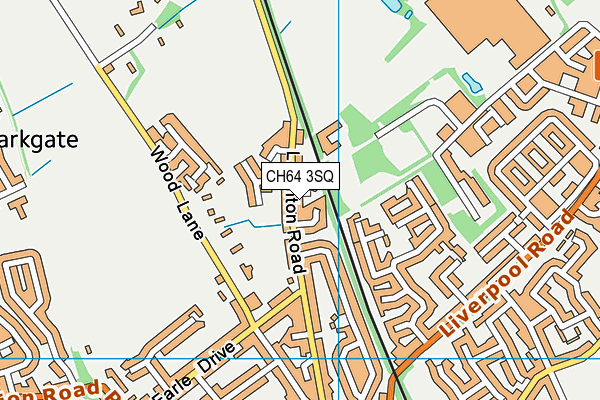 CH64 3SQ map - OS VectorMap District (Ordnance Survey)