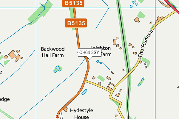 CH64 3SY map - OS VectorMap District (Ordnance Survey)