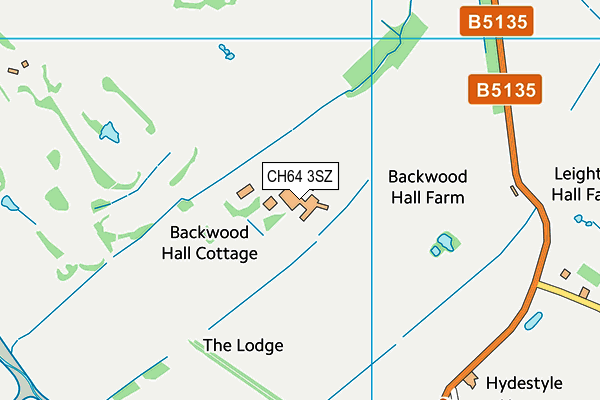 CH64 3SZ map - OS VectorMap District (Ordnance Survey)