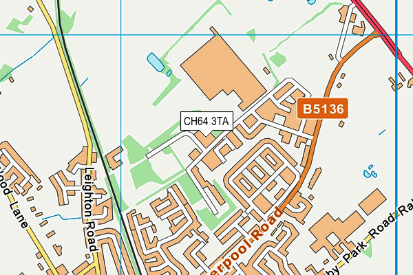 CH64 3TA map - OS VectorMap District (Ordnance Survey)