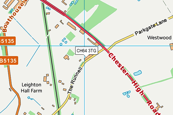 CH64 3TG map - OS VectorMap District (Ordnance Survey)