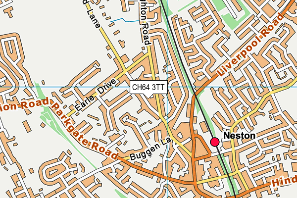 CH64 3TT map - OS VectorMap District (Ordnance Survey)