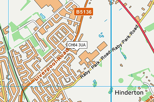 CH64 3UA map - OS VectorMap District (Ordnance Survey)