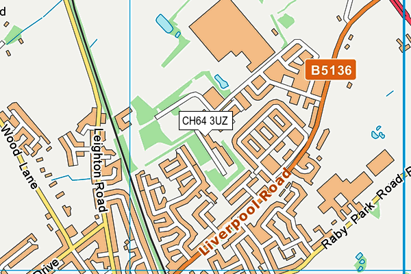 CH64 3UZ map - OS VectorMap District (Ordnance Survey)