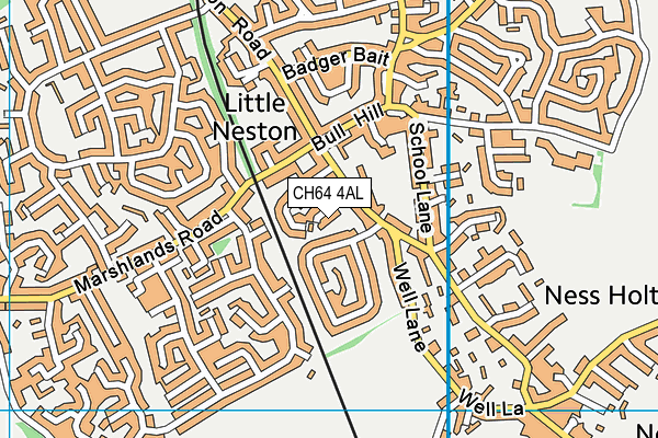 CH64 4AL map - OS VectorMap District (Ordnance Survey)
