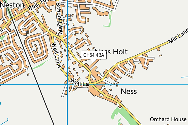 CH64 4BA map - OS VectorMap District (Ordnance Survey)