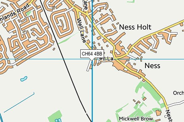 CH64 4BB map - OS VectorMap District (Ordnance Survey)