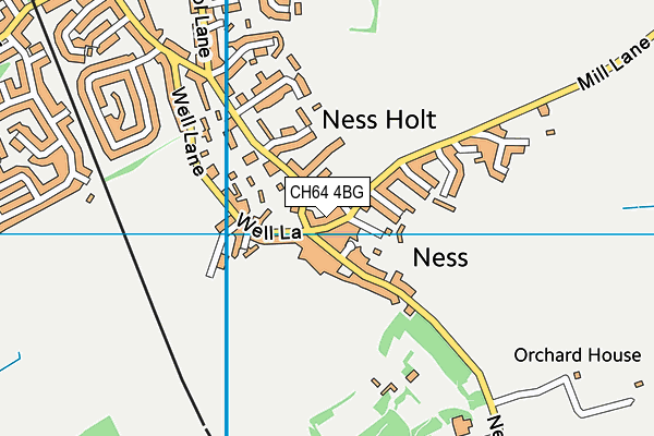 CH64 4BG map - OS VectorMap District (Ordnance Survey)