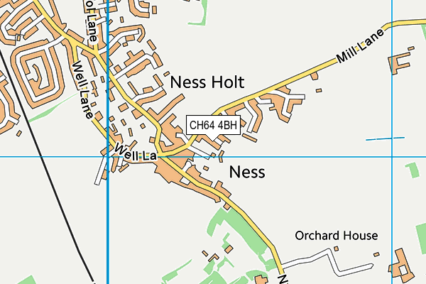 CH64 4BH map - OS VectorMap District (Ordnance Survey)