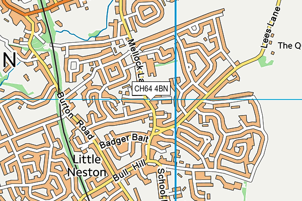 CH64 4BN map - OS VectorMap District (Ordnance Survey)