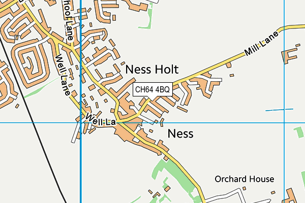 CH64 4BQ map - OS VectorMap District (Ordnance Survey)